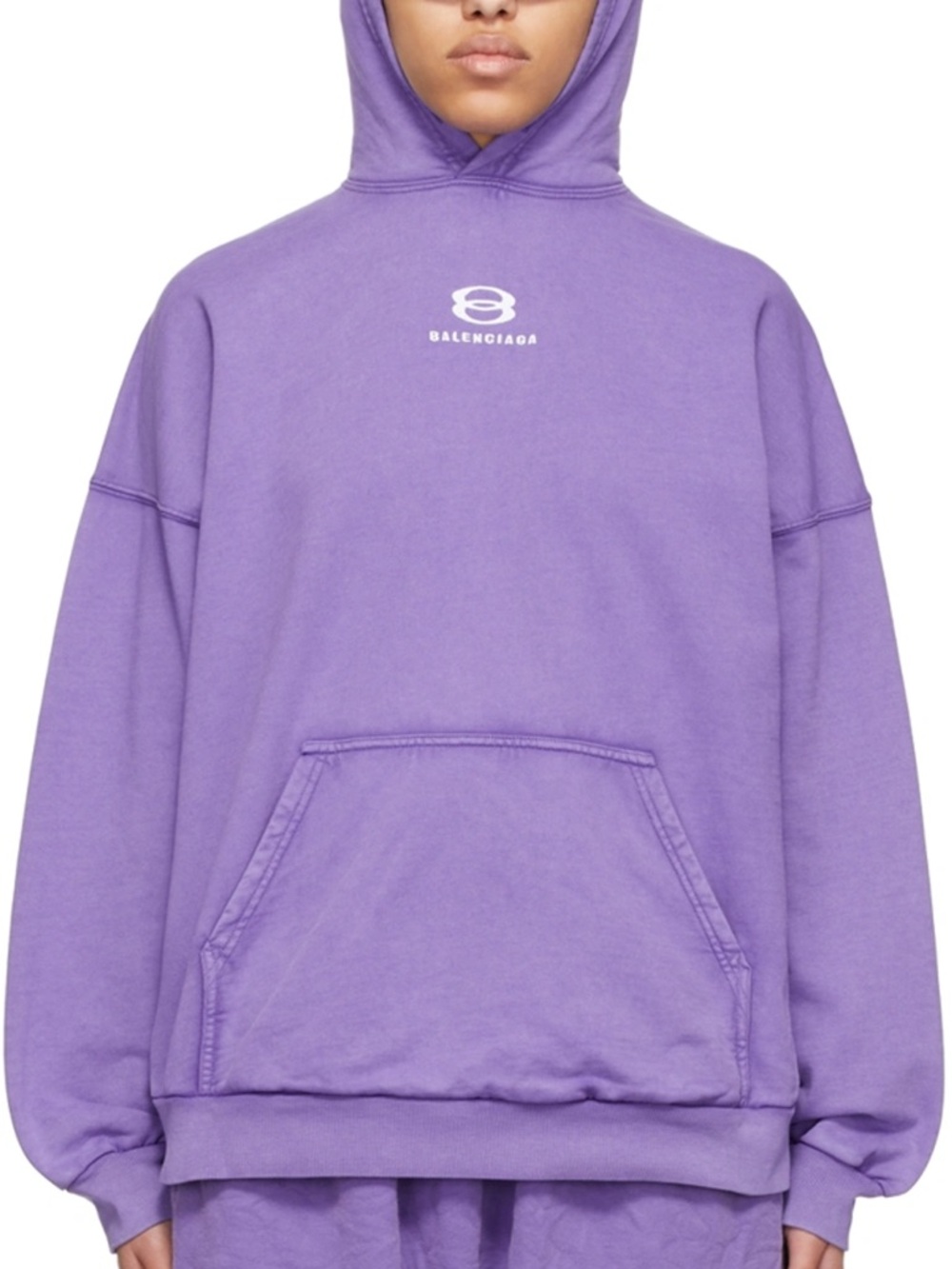 Balenciaga Logo Embroidered Cotton Hoodie Unisex Like New size 100% cotton GWP